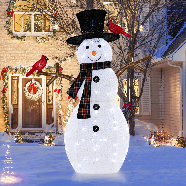 Outdoor Lighted Snowman