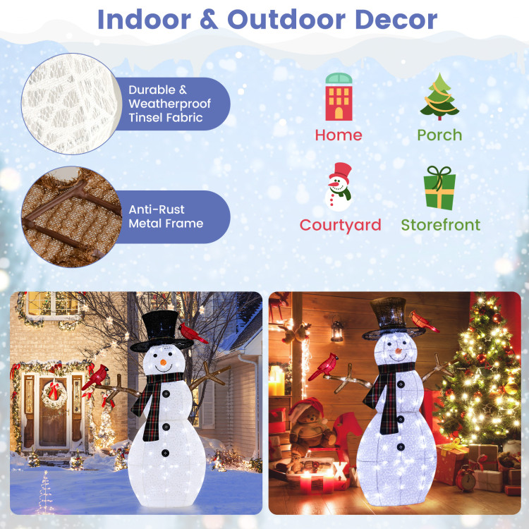 Outdoor Lighted Snowman