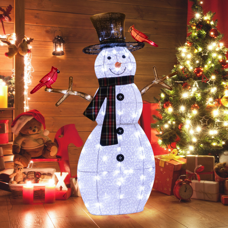 Outdoor Lighted Snowman