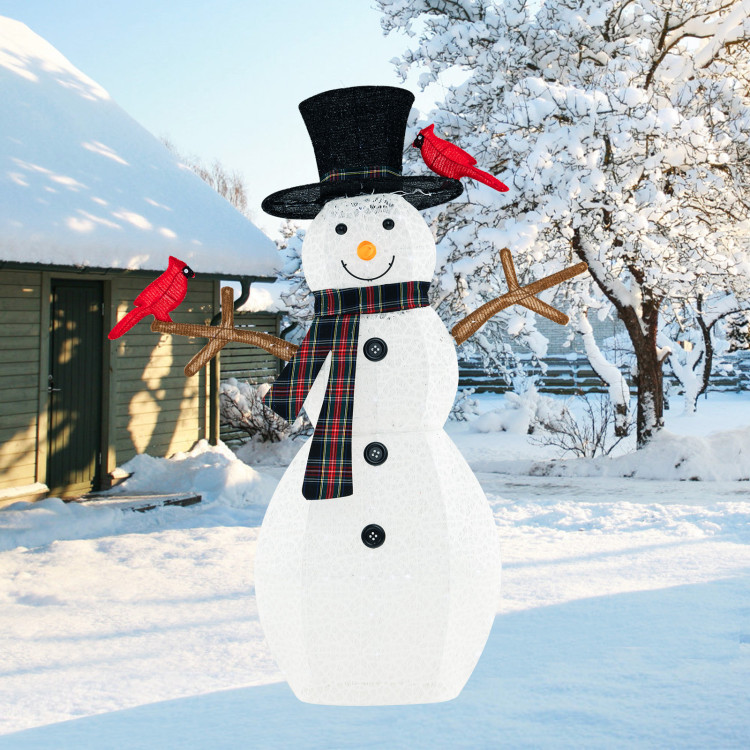 Outdoor Lighted Snowman